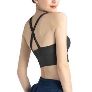 Hot Sexy Womens Fitness Sports Yoga Bra Black