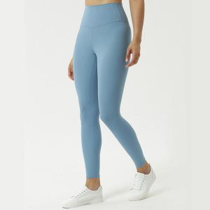 High Waist Fitness And Yoga Wear Women Leggings Blue